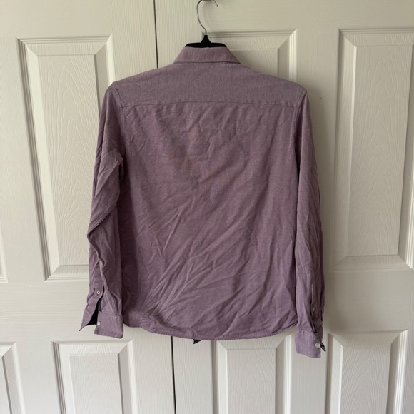 Ted Baker Chambray-style Cameron-cuff Button Down Size 5 - Picture 4 of 5